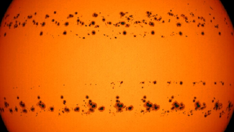 Incredible timelapse photo captures the sun during an 8year sunspot peak Live Science