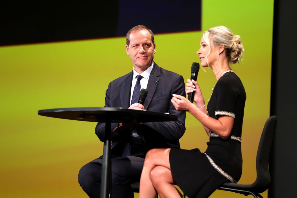 Race directors Christian Prudhomme and Marion Rousse