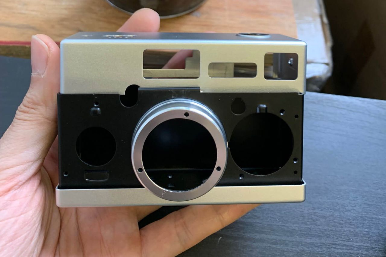 New Rollei 35AF prototype in the hand