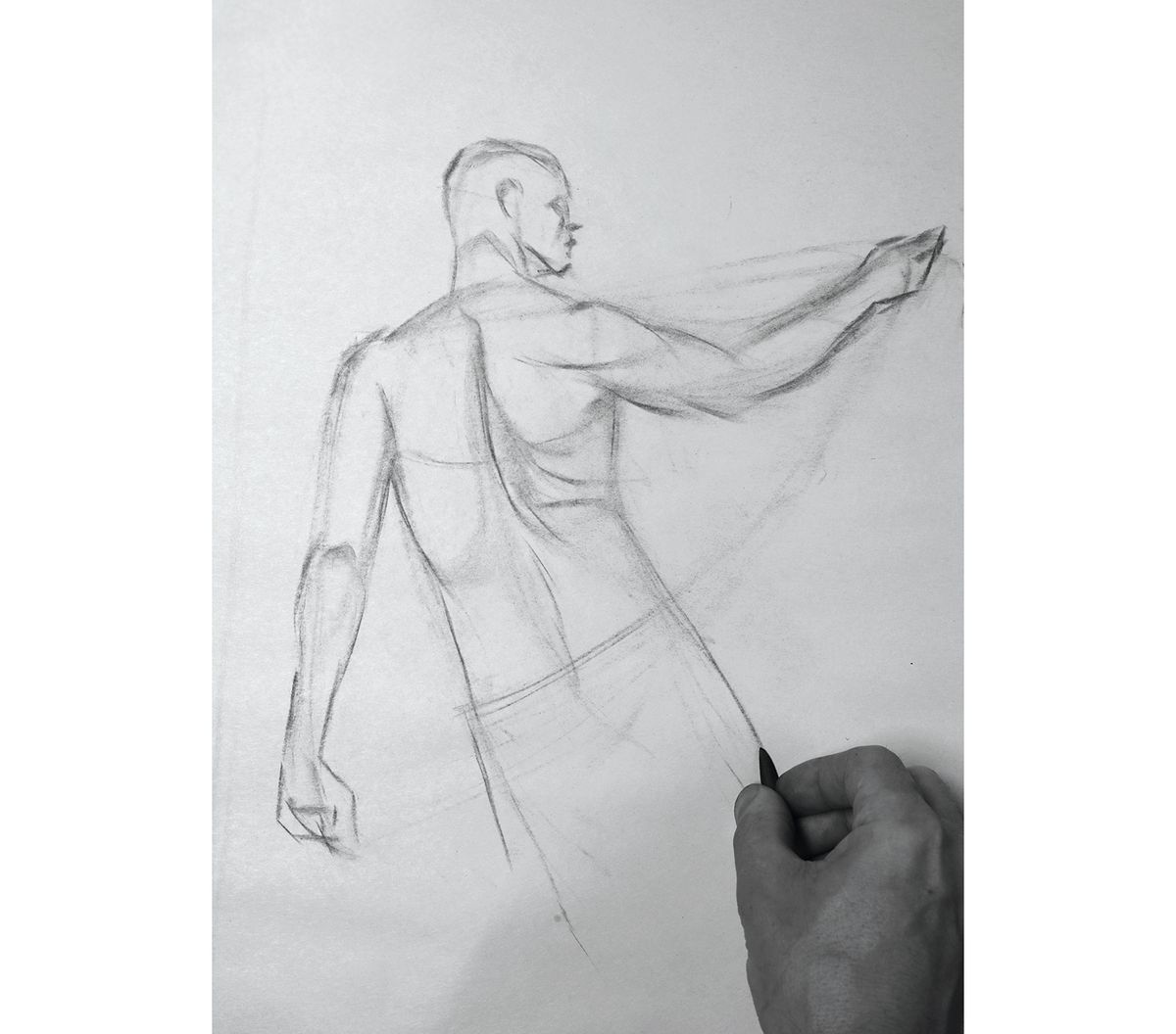 Featured image of post Sketch Muscle Man Drawing - Start off with a pencil sketch.