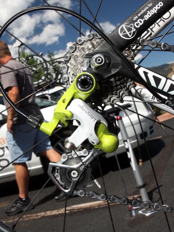 Team Exergy's transmission is provided by Taiwanese company Microshift.