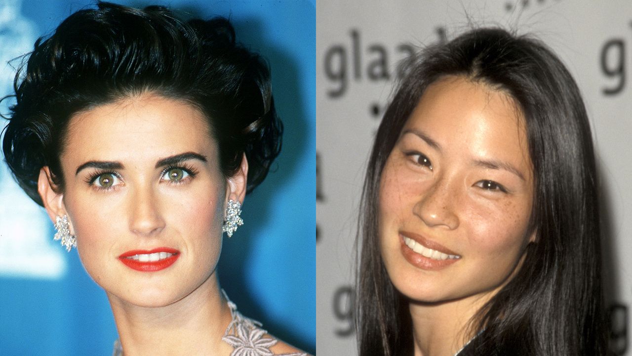 makeup - demi moore, lucy liu