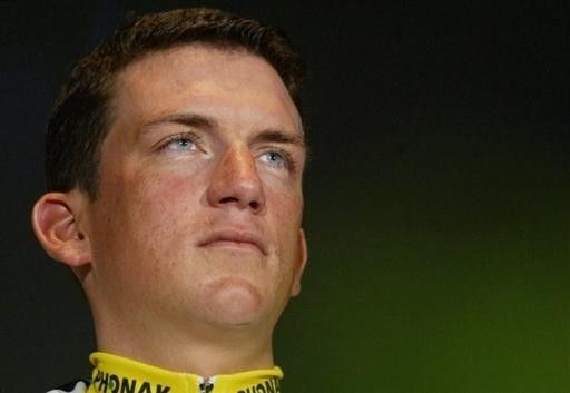 Tyler Hamilton at the 2004 Phonak presentation