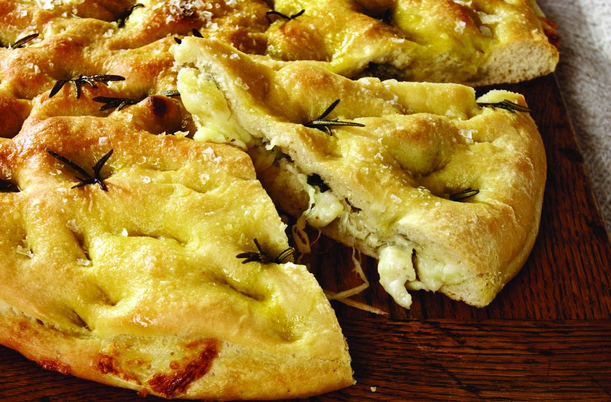 Double-cheese focaccia