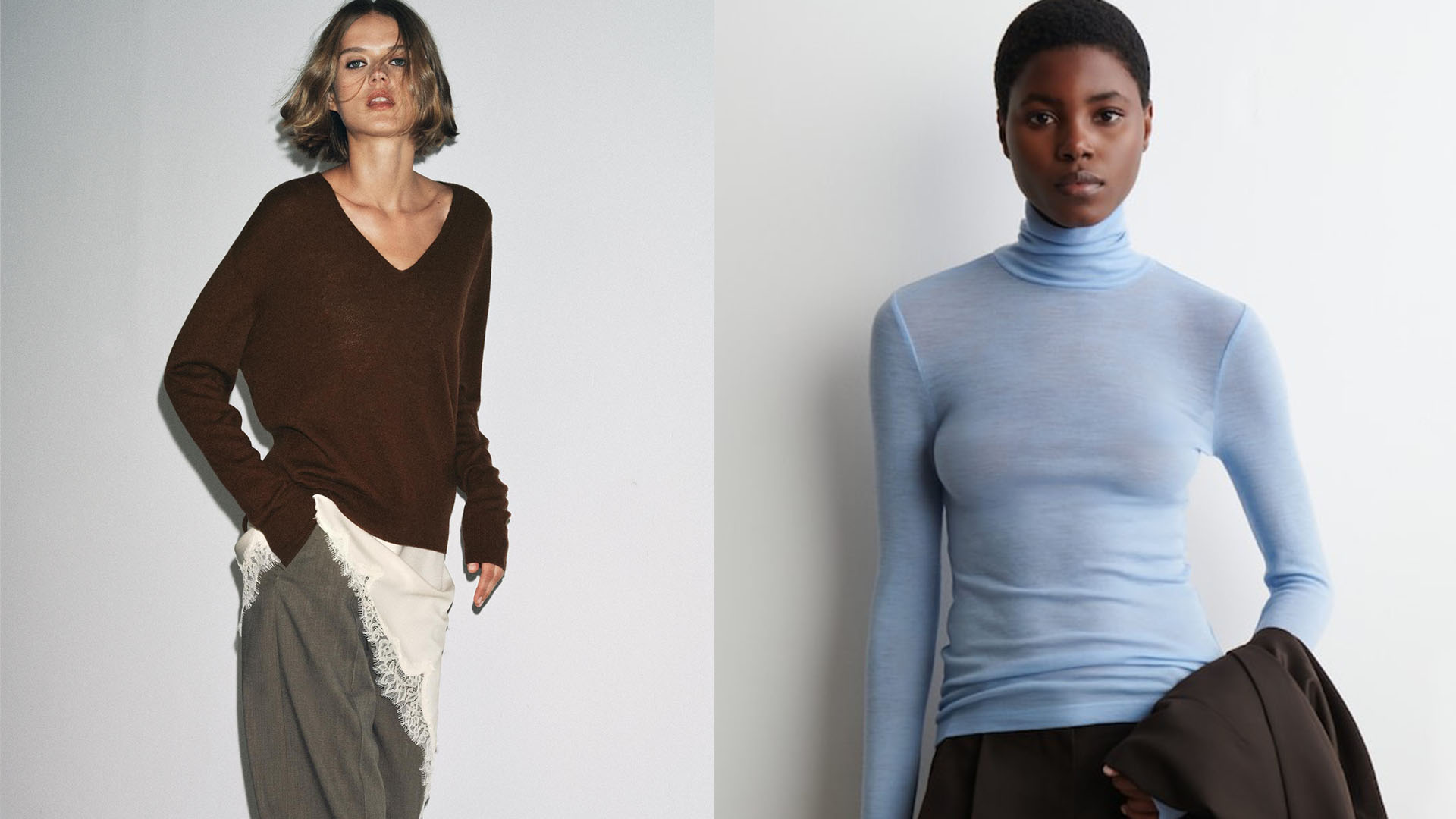 Women in fall sweaters.