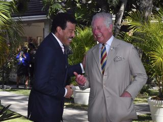 King Charles and Lionel Richie in Barbados