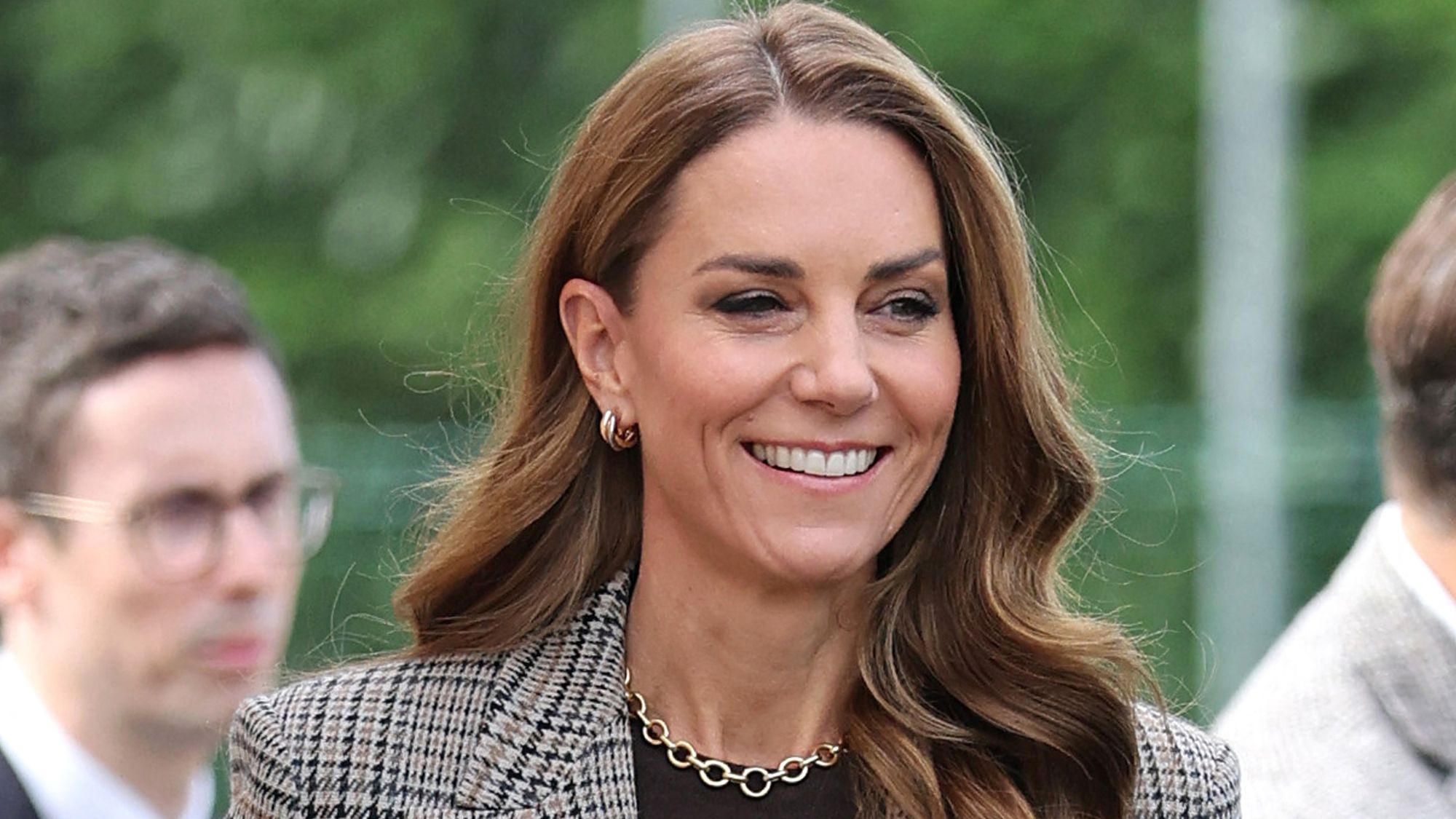 Catherine, Princess of Wales arrives for a visit to The Forward Trust in Southend-on-Sea, eastern England on September 24, 2026