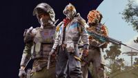 Arc Raiders update patch notes: Three characters, standing holding weapons, wearing different cosmetic sets.