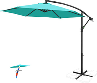 FRUITEAM 9FT Offset Hanging Patio Umbrella | Was $82.99