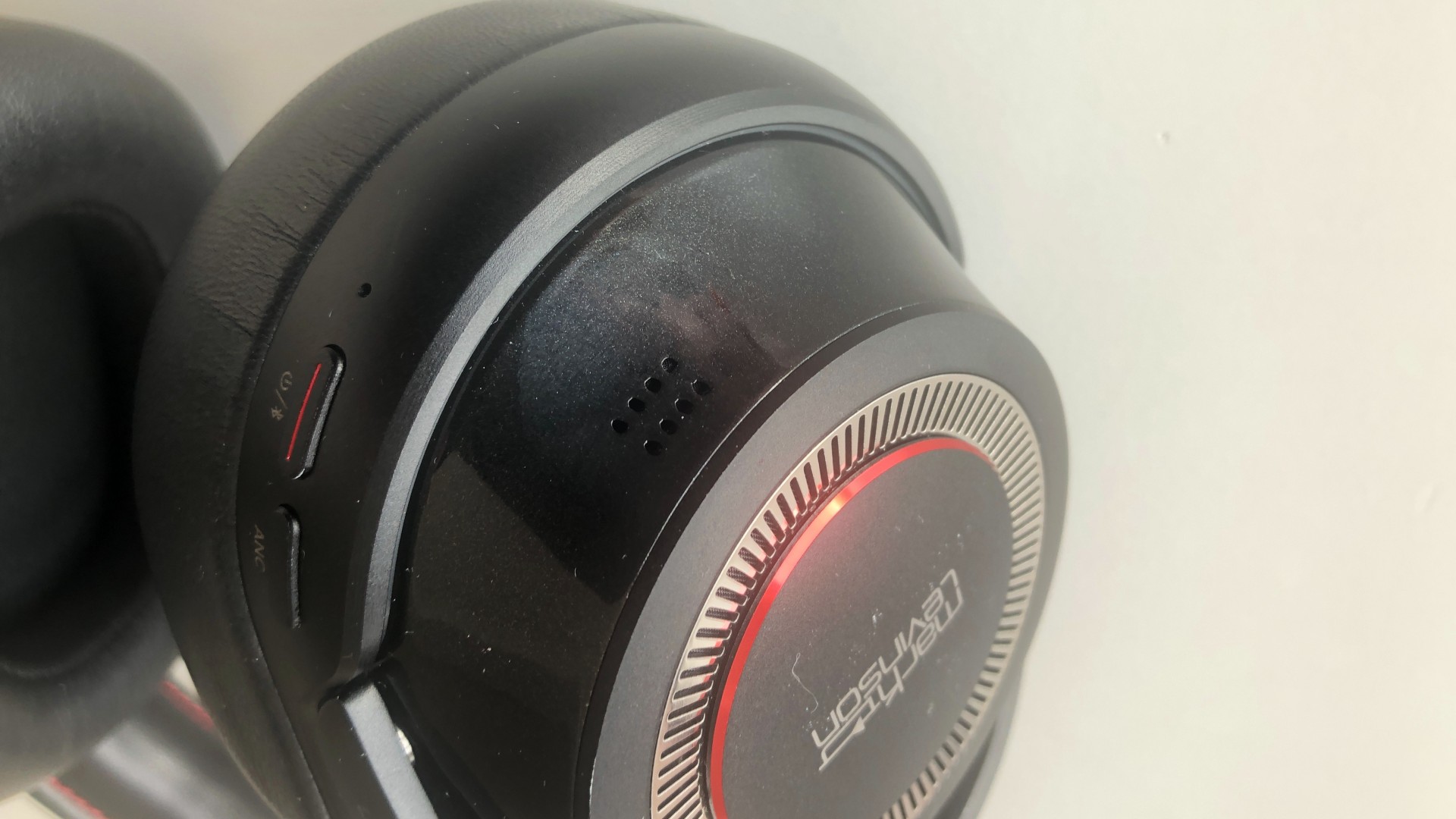 a closeup of the mark levinson no. 5909 wireless headphones