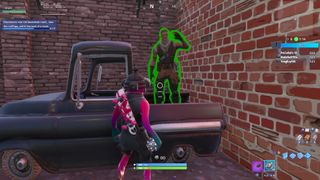 Fortnite Downtown Drop challenges: Find Jonesy in the back of a truck