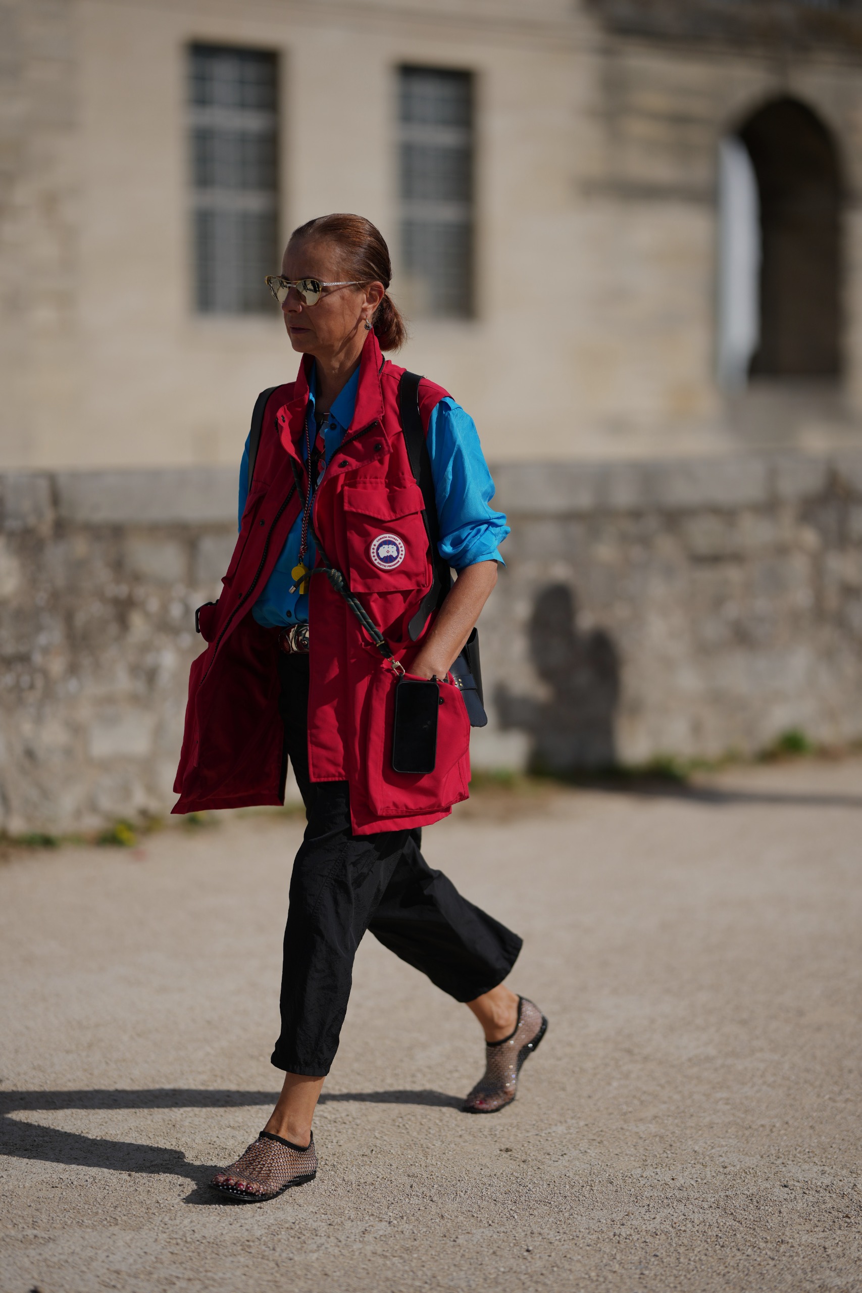 French girls are wearing ballet flats and Mary Janes at Paris Fashion Week