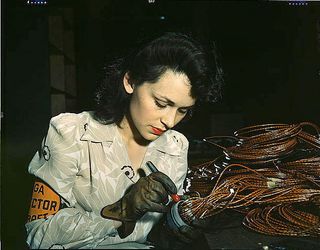 woman aircraft worker during WW II