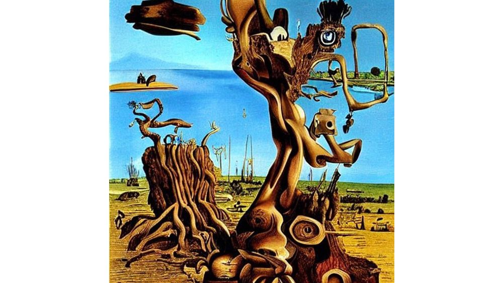 AI-generated art responding to the climate crisis