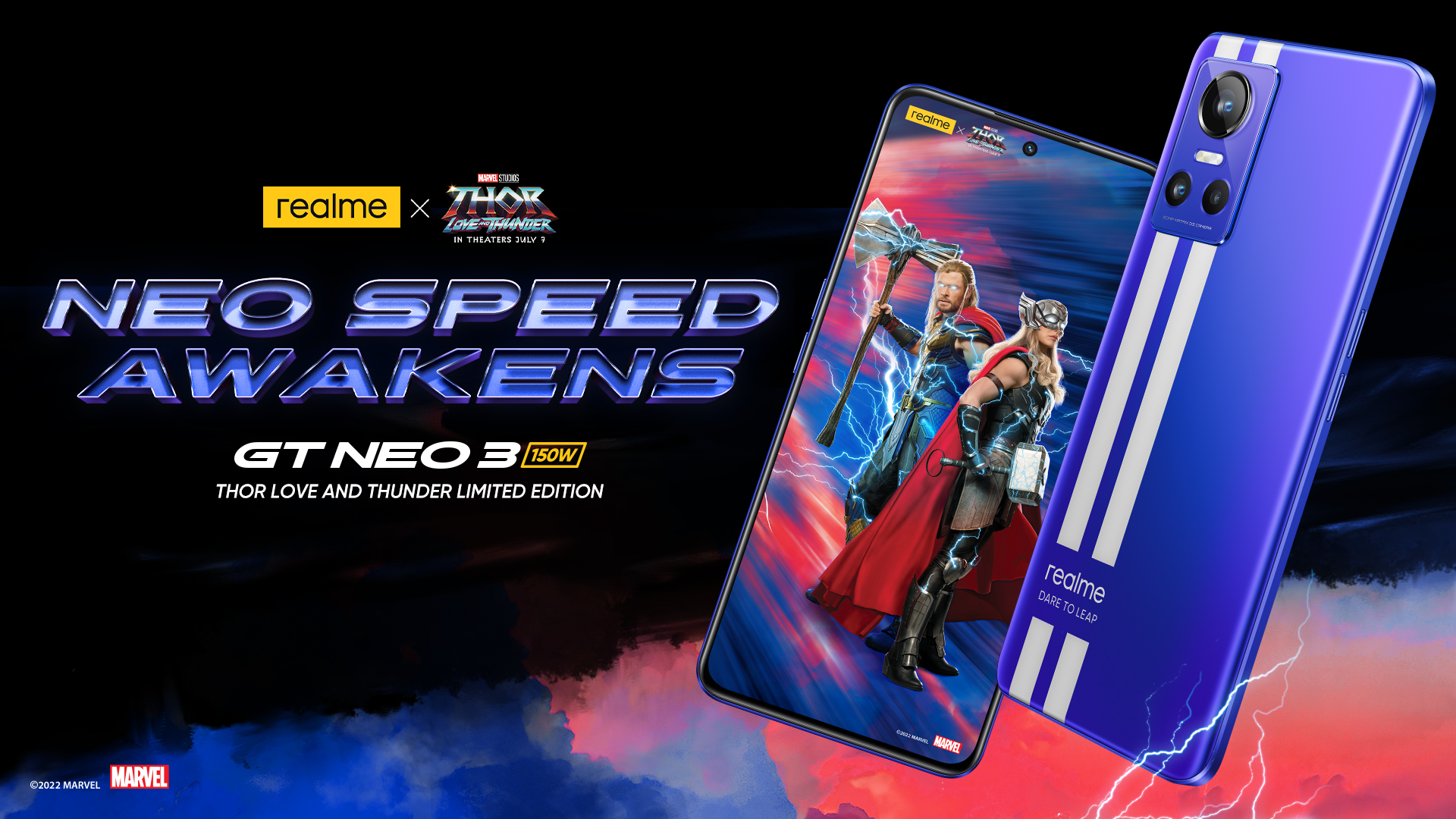 Das Realme GT Neo 3 im Thor: Love and Thunder-'Look'