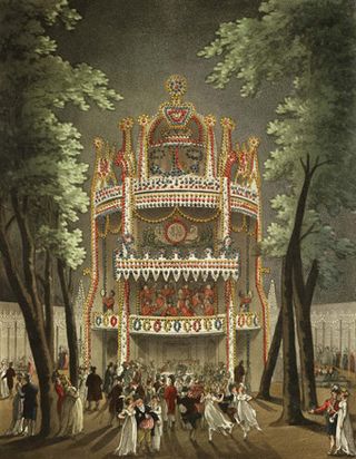 ‘Gothic’ orchestra at Vauxhall Gardens, London