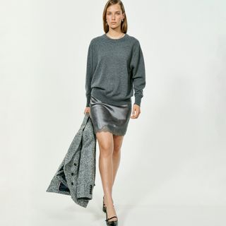 J.Crew, lässiger Kaschmirpullover mit Rundhalsausschnitt und Streifen