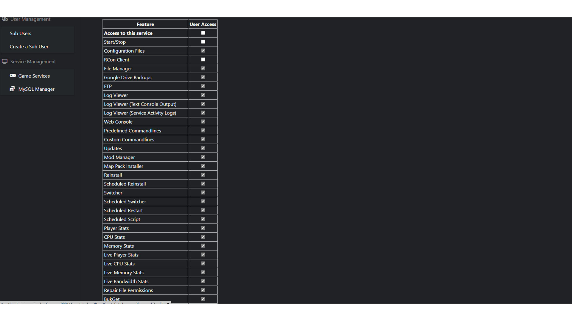 Adding a user to your Imperium Hosting plan
