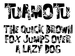 Free tattoo fonts: Tuamotu