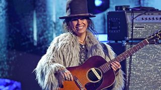 Linda Perry of 4 Non Blondes&nbsp;performs onstage at "Dick Clark's New Year's Rockin' Eve with Ryan Seacrest" 2026, December 31, 2025. 