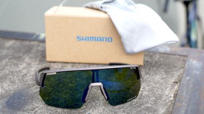 Shimano Ridescape GR sunglasses with a gravel-tuned lens