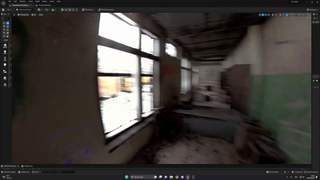 A still from an Unrecord demo video showing motion blur.