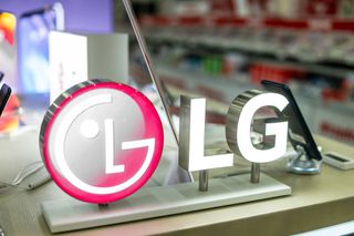 LG logo on a smartphone display