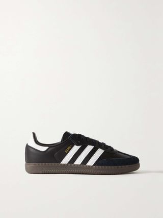 Samba Og Suede-Trimmed Leather Sneakers