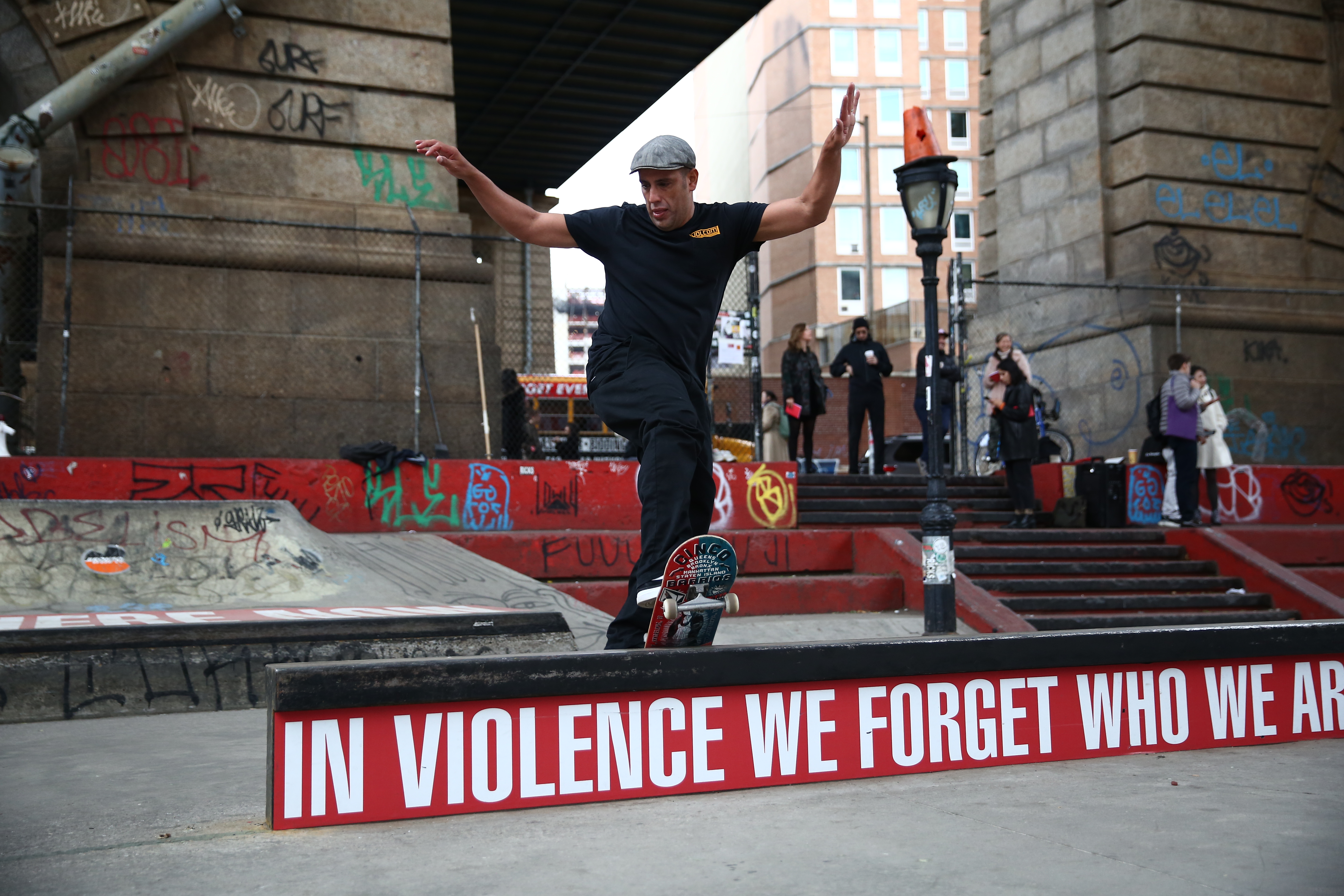 man skateboaring