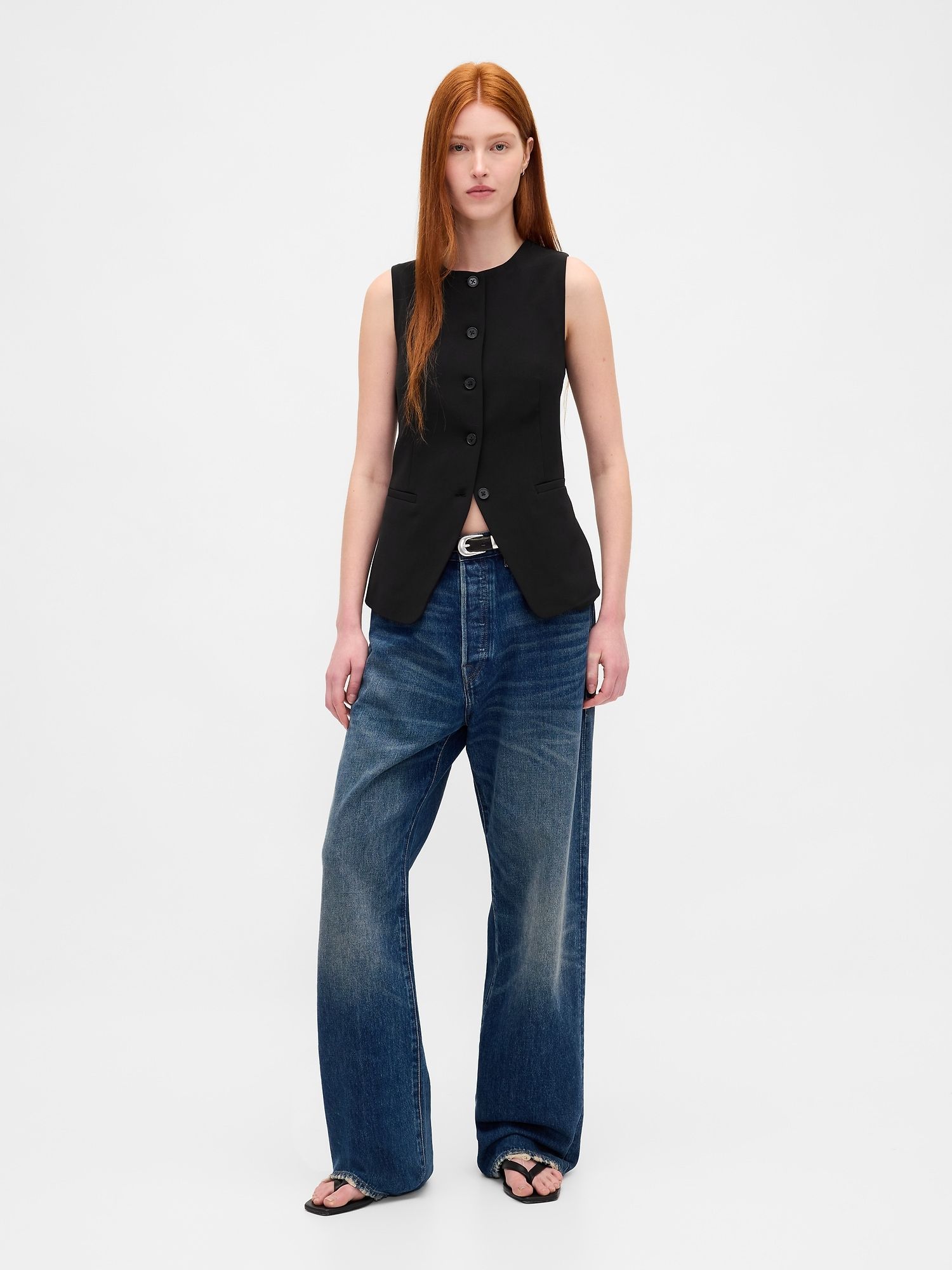 High-Neck Vest
