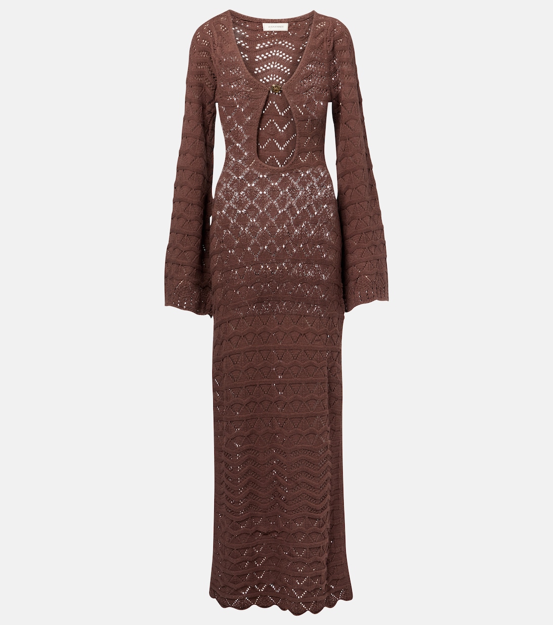 Rey Crochet Cotton-Blend Maxi Dress