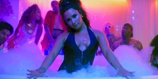 Demi Lovato Sorry Not Sorry music video bubble bath