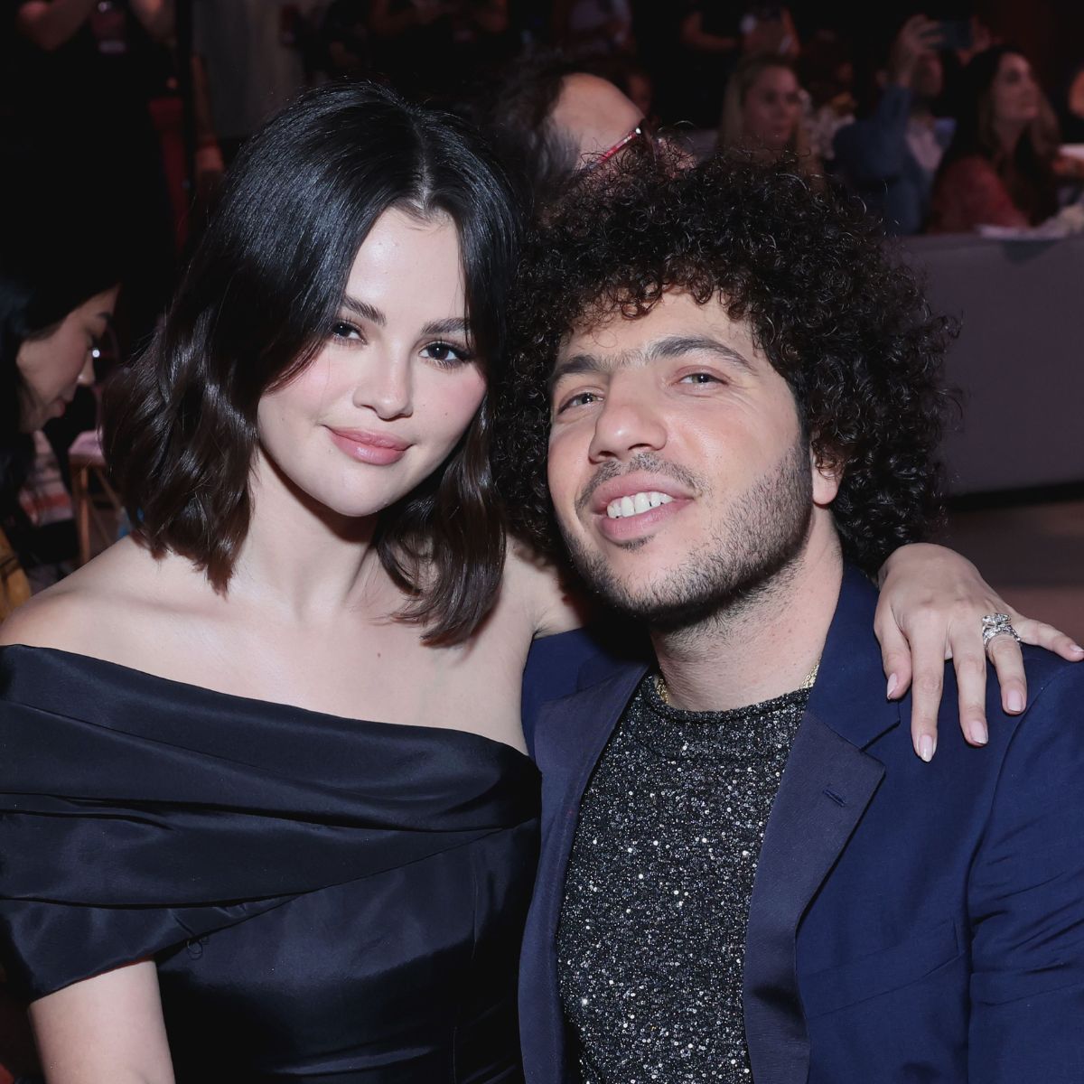 Selena Gomez and Benny Blanco attend the Second Annual Rare Impact Fund Benefit Supporting Youth Mental Health in 2024