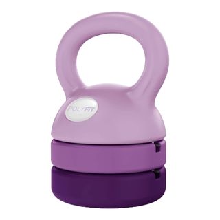 Adjustable kettlebell in purple ombre tones