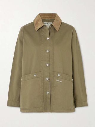 Sonnie Corduroy-Trimmed Cotton-Canvas Jacket