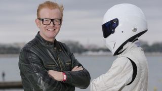 Top Gear host Chris Evans with The Stig
