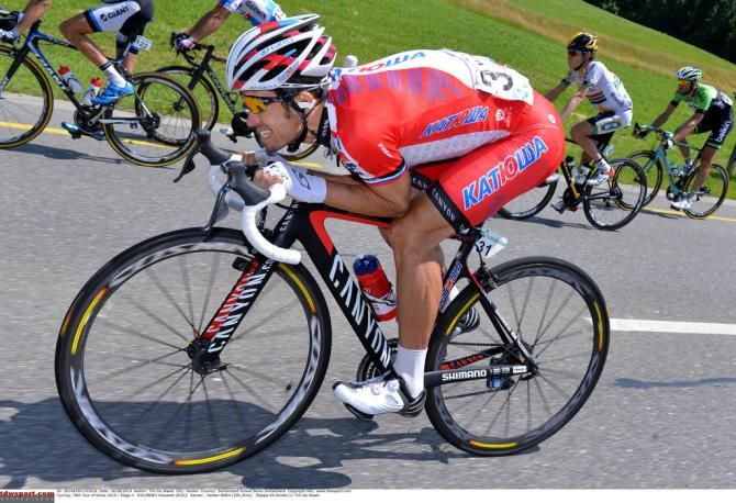 An aero Alexander Kolobnev (Team Katusha)
