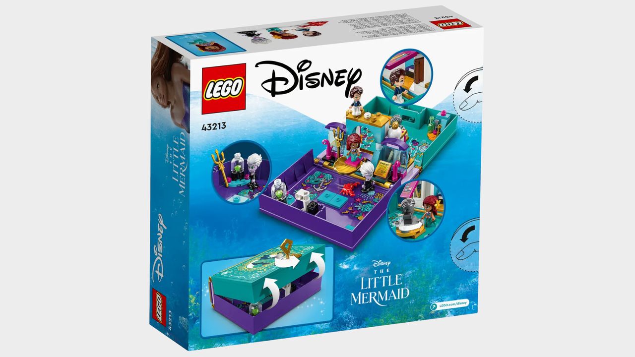 The Little Mermaid Story Book set on a plain background