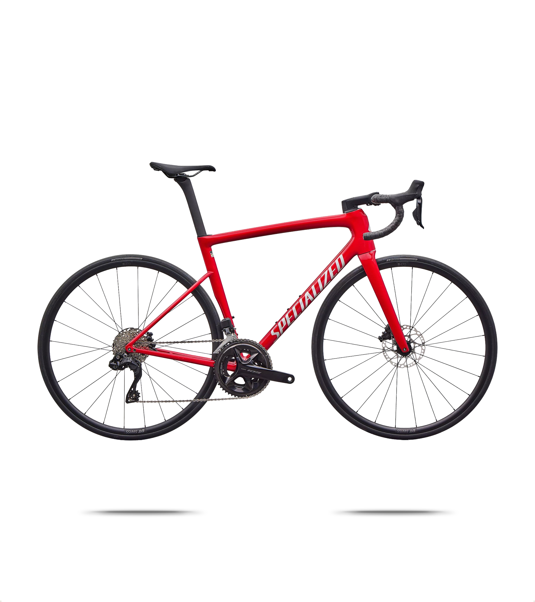 Tarmac Sl8 Comp Road Bike 2026 - 44cm / Gloss Red Tint Over Silver Dust/silver Dust