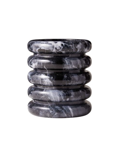 Turk Black Marble Utensil Holder