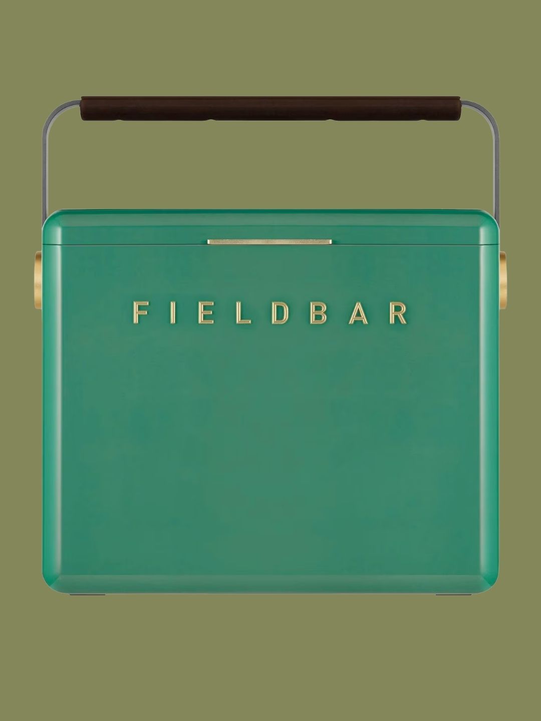 Fieldbar, Gin Trunk Cooler Box in Parisian Green