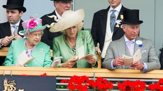 Queen Elizabeth II, Camilla and Prince Charles at the races