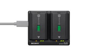 Sony BC-ZD1 battery charger on a white background