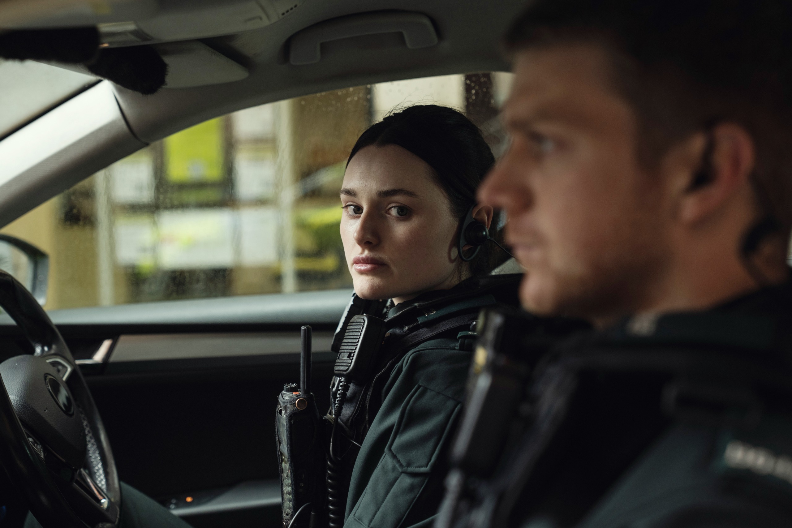 Annie Conlon (KATHERINE DEVLIN), Shane Bradley (FRANK BLAKE) in Blue Lights