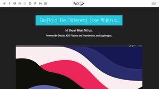 Nitrux OS website screenshot