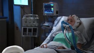 Emme Rylan as Lulu in a coma in General Hospital