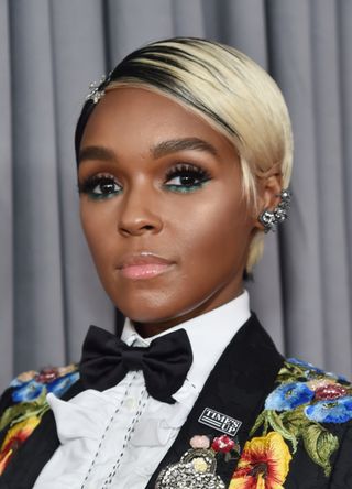 Janelle Monae attends the 60th Annual GRAMMY Awards at Madison Square Garden on January 28, 2018 in New York City