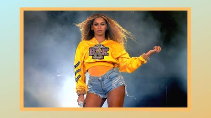Beyoncé workout routine. Pictured: Beyoncé Knowles performs onstage during 2018 Coachella Valley Music And Arts Festival Weekend 1 at the Empire Polo Field on April 14, 2018 in Indio, California