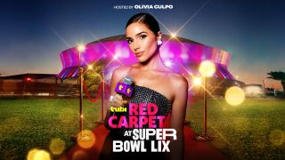 Tubi Super Bowl Red Carpet show with Olivia Culpo