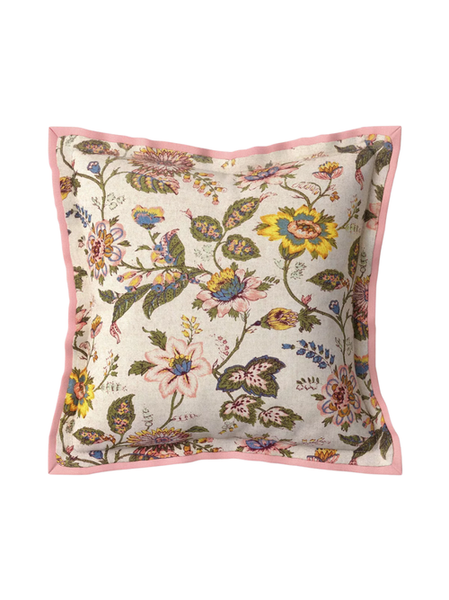 Square Floral Pillow